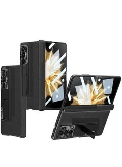 General Case for Huawei Honor Magic V2 Case with Kickstand Screen Protector Magnetic All-Inclusive Shockproof Cover Leather Folio Flip Case Drop Shockproof Hard Full-Body Protection  - Image 1