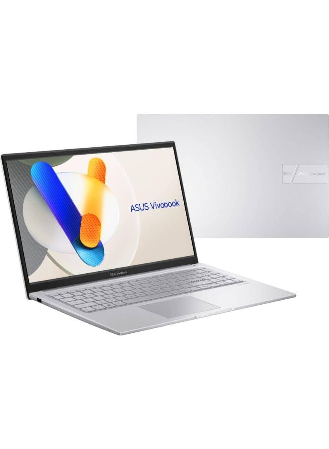 ASUS Vivobook 15 (2025) Laptop – 1st Series / Intel Core 5-120U / 15.6inch FHD / 512GB SSD / 16GB RAM / Shared Intel Graphics / Windows 11 Home / English & Arabic Keyboard / Cool Silver– [X1504VA-BQ580W] Cool Silver - Image 4