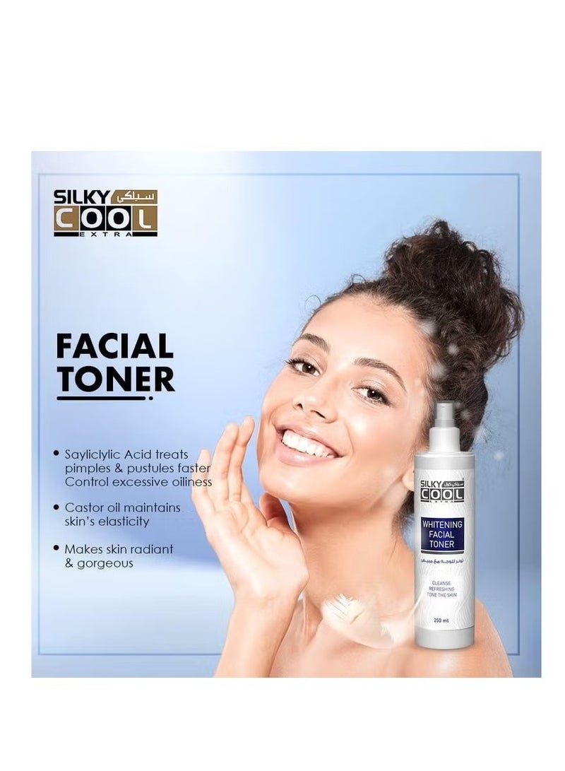 Silky Cool Facial Toner Refreshing and Tone the Skin 250ml - Image 3
