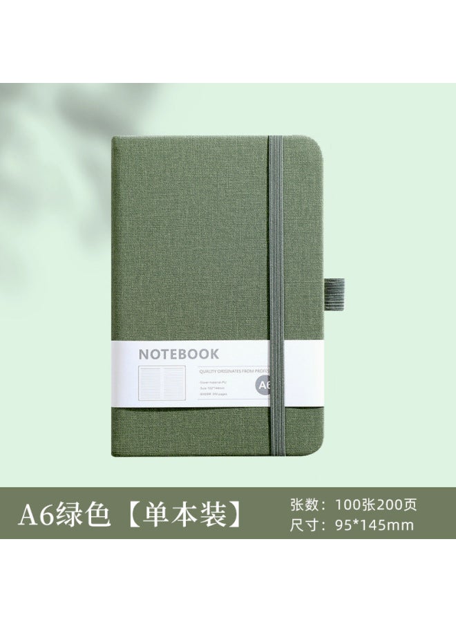 Real Notebook Customized Business Hard Cover Simple Thick Office Strap Diary Stationery Notepad - Image 1