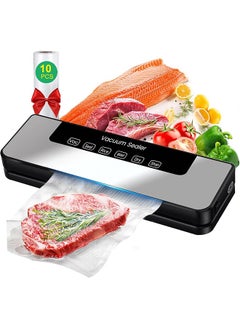 Garlo Sealer Machine, 5-in-1 Food Vacuum Sealer Machine, Compact Food Sealer Machine Easy Options for Food Preservation, 30MM Longer Seal Food Sealer for Dry and Moist Food Fresh Preservation with 10  - Image 1