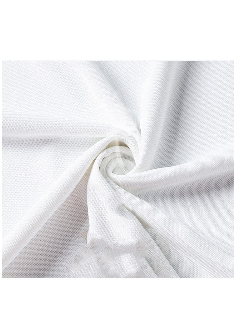 Men's Pure Cotton Short Sleeved T-shirt Casual POLO Shirt  - Image 4