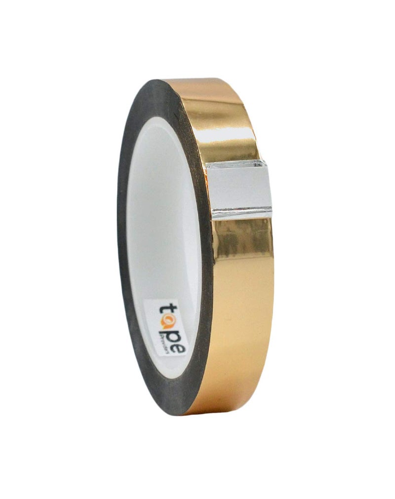 WOD MPFT2 Gold Metalized Polyester Mylar Film Tape with Acrylic Adhesive, 3/4 inch x 72 yds. Vibrant Mirror Gold Tape, Decor Tape for Detailing Accent Wall, Graphic Arts, Car and Boat Trim