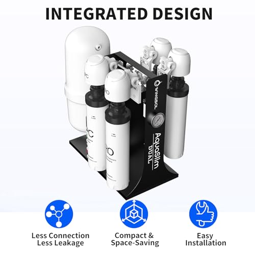 WINGSOL Dual Mode Integrated Reverse Osmosis Water Filter, NSF/ANSI 42&53&58, 10-Stage Under Sink RO Filtration System for 0 TDS Water & pH+ Alkaline Remineralization Water, No Electricity Needed - Image 4