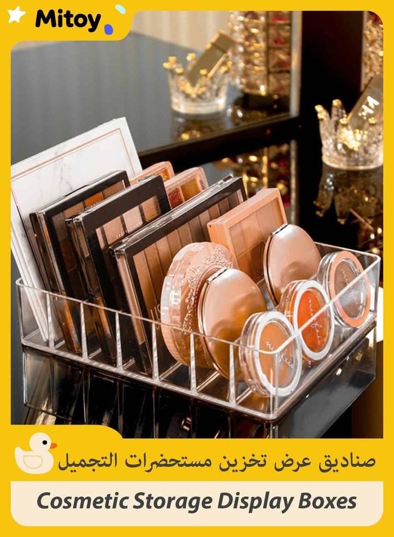 Mitoy Acrylic Cosmetic Storage Display Boxes, Makeup Organizer 7-Compartment Storage - Image 1