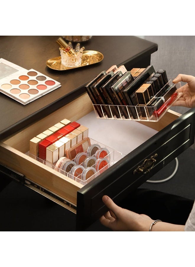 Mitoy Acrylic Cosmetic Storage Display Boxes, Makeup Organizer 7-Compartment Storage - Image 5