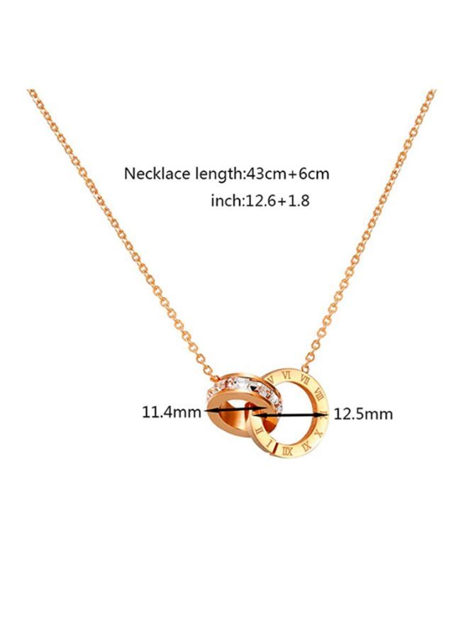NIBEMINENT Alissa Interlocking Ring Pendant Necklace - Image 3