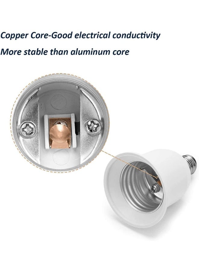 melfi E27 to E14 Conversion Lamp Holder - Lengthened for Easy Installation and Screw Adjustment" - Image 2