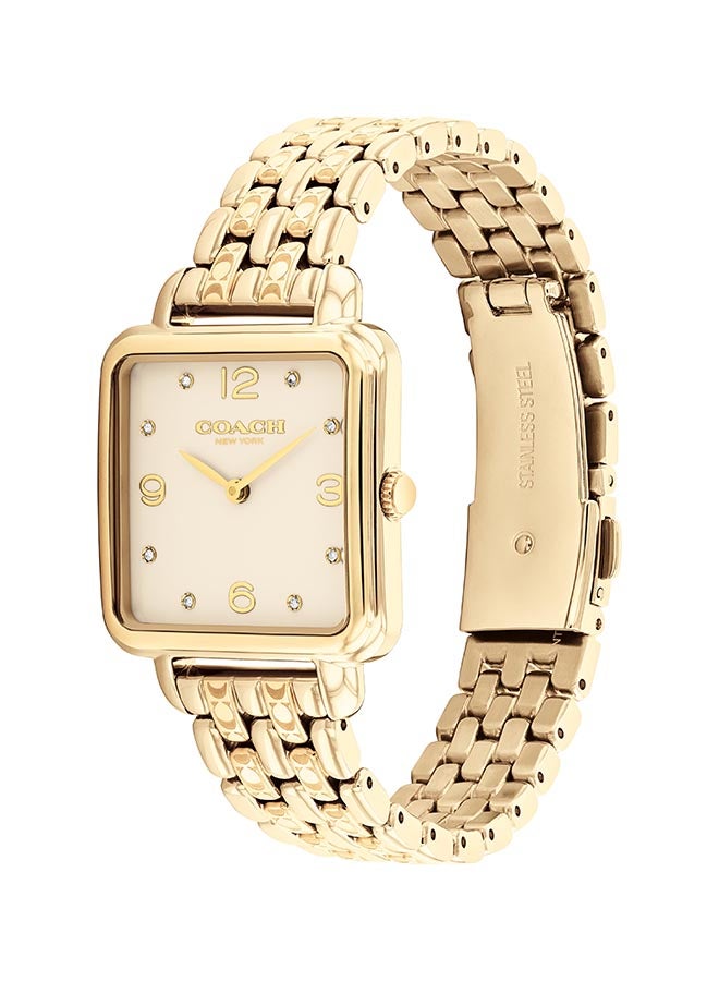 COACH WATCHES SQUARE ANALOG WOMEN'S CHAMPAGNE CASE WATCH - 14504495 - Image 3