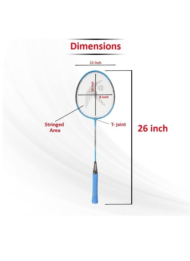 Badminton Racket Set, Lightweight Professional Badminton Racket Set for Adult and Children, Including 2 Rackets, 3 Shuttlecocks and Carry Bag