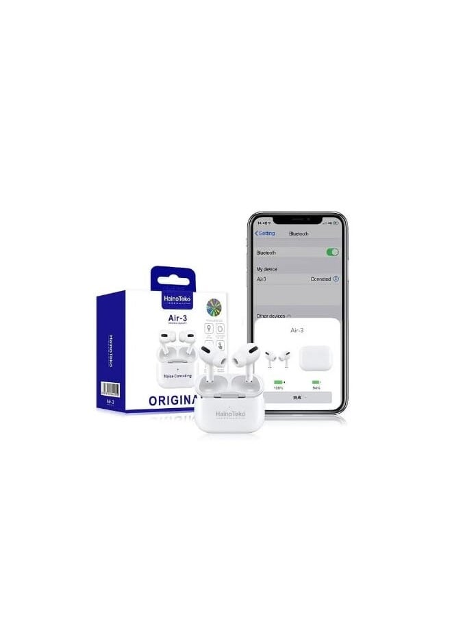 Haino Teko - Haino Teko Air 3 Wireless Bluetooth Earphone for Mobiles and Tablet - Image 1