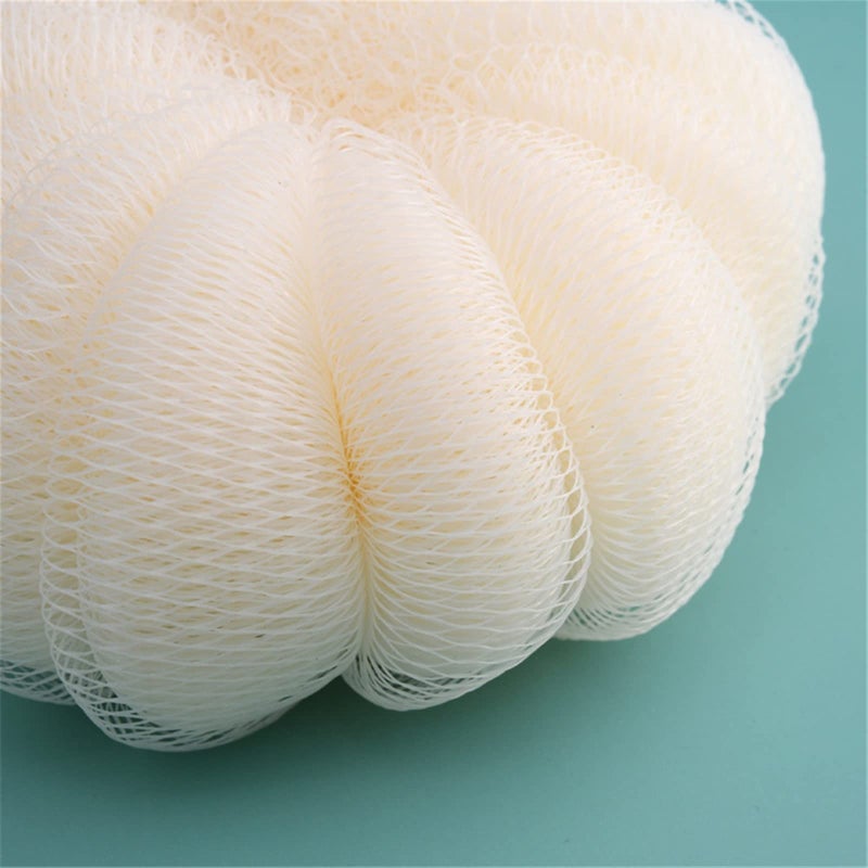 Soft Mesh Exfoliating Bath Ball Body Scrubber Foaming Shower Sponge Pumpkin Shape - Image 5