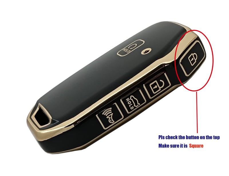 vurbemes TPU Car Protector Key Fob Cover Case with Chain for Kia 2020-2022 Soul 2019-2021 Forte 2020-2021 Telluride K5 2021-2022 Seltos NIRO Sportage Sorento Smart Remote Key Fob (Black) - Image 4
