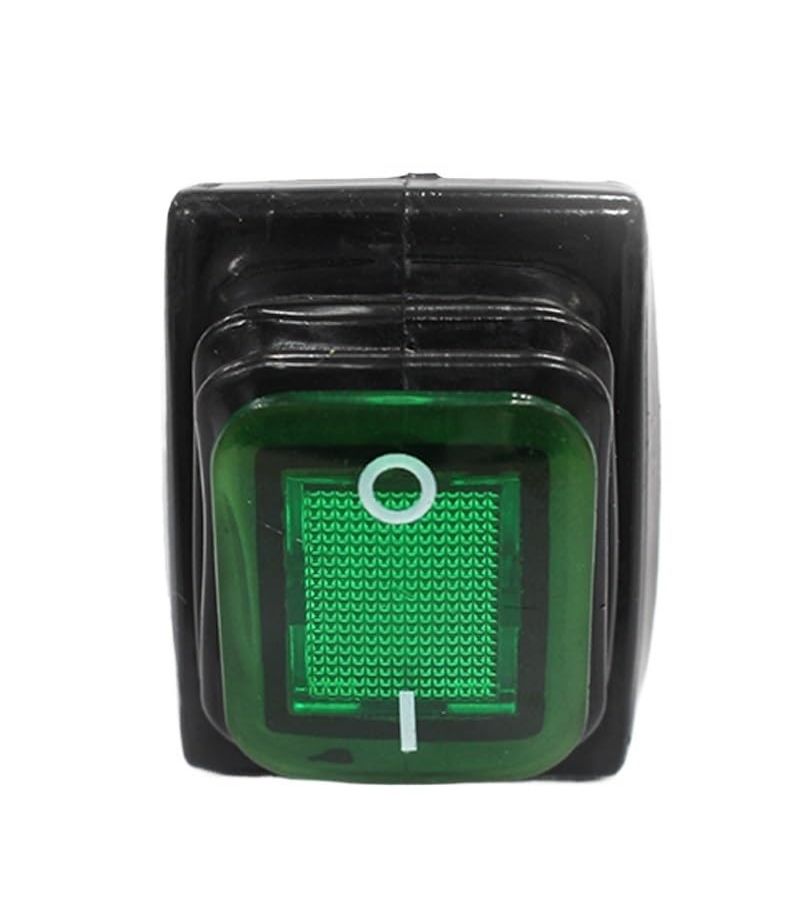 Heavy Duty Waterproof 110V Green LED Rocker Switch On Off 30A Copper Pin - Image 5