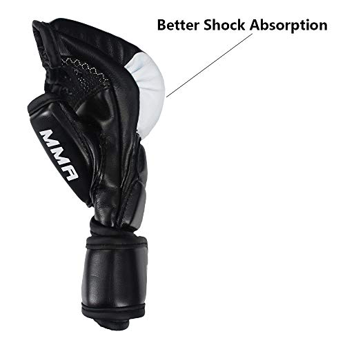 SOTF Punching Gloves for Adults MMA Training Gloves Men Fight Boxing Gloves Open Fingers Women Gloves White - Image 3