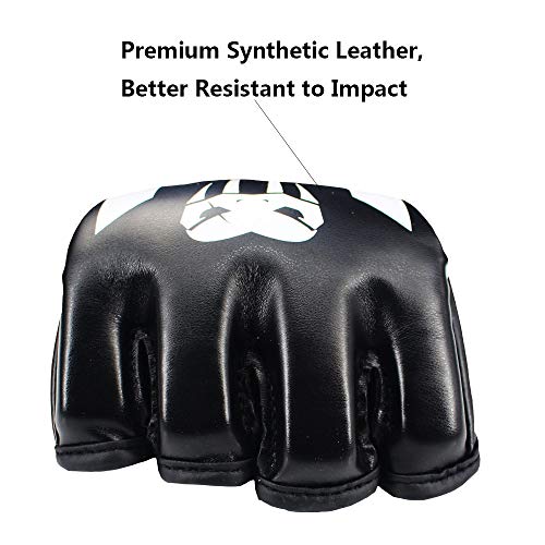 SOTF Punching Gloves for Adults MMA Training Gloves Men Fight Boxing Gloves Open Fingers Women Gloves White - Image 2