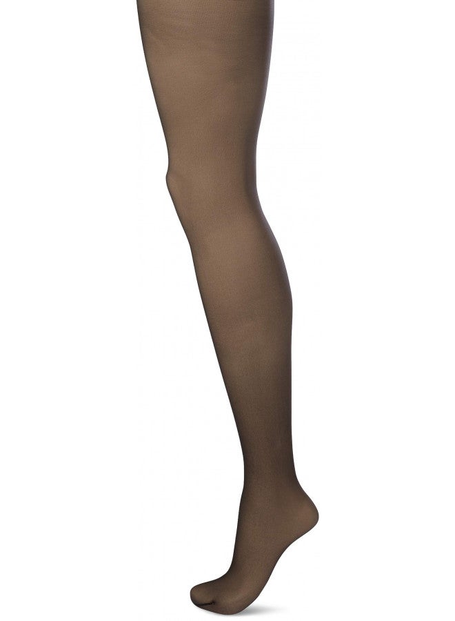 Wolford Luxe 9 Denier Ultra-Sheer Tights for Women Invisible Sandal Toe Elastane-Free Leg Soft Knitted Waistband with Logo Black Large - Image 1