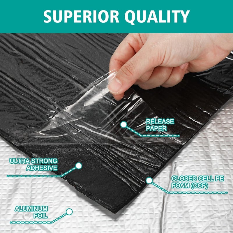 Nuogo 400 Mils Car Sound Deadening Material with Rollers - Image 2