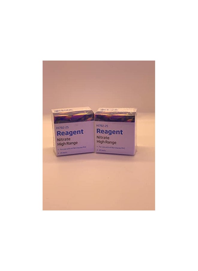 Hanna Instruments Hanna Instruments HI782-25 Marine Nitrate High Range Checker Reagents Set of 2 (Total of 50 Tests)  - Image 1