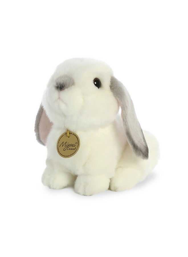 Aurora® Realistic Miyoni® Lop Eared Rabbit Stuffed Animal - Lifelike Detail - Cherished Companionship - Grey 8 Inches - Image 3