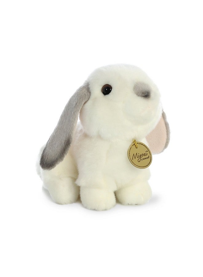 Aurora® Realistic Miyoni® Lop Eared Rabbit Stuffed Animal - Lifelike Detail - Cherished Companionship - Grey 8 Inches - Image 1