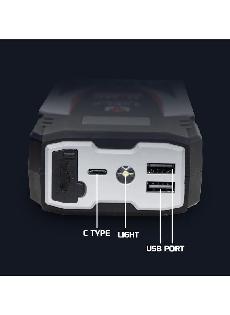 Toby's Toby's X6 6000mAh and 22.2WH Power Bank Powerful Jump Starter  - Image 3