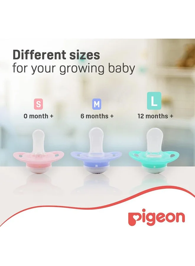 pigeon Mini Light Pacifier For 12+Month Large, 2Pcs - Assorted