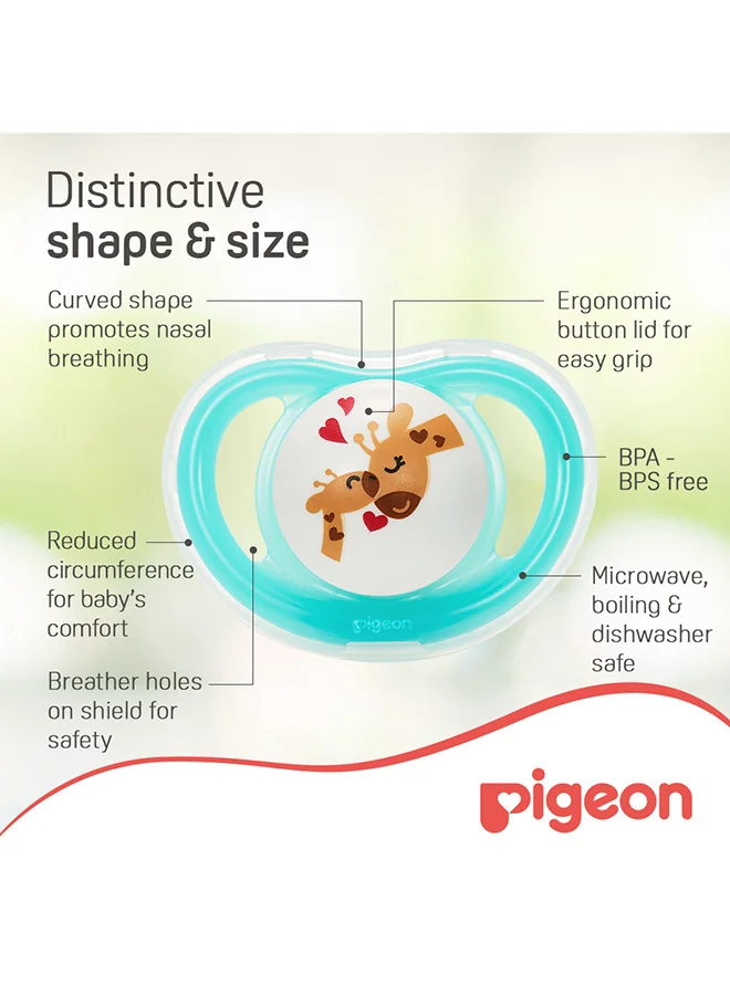pigeon Mini Light Pacifier For 12+Month Large, 2Pcs - Assorted