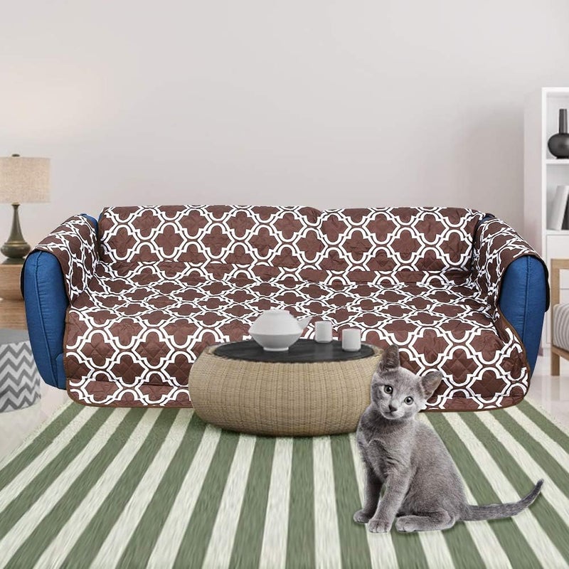 Pet Sofa Cushion Waterproof Dirty Resistant for Double Sofa Gray Printing Polyester Pongee (Double: 116 * 188cm) (: 116 * 188cm) - Image 5
