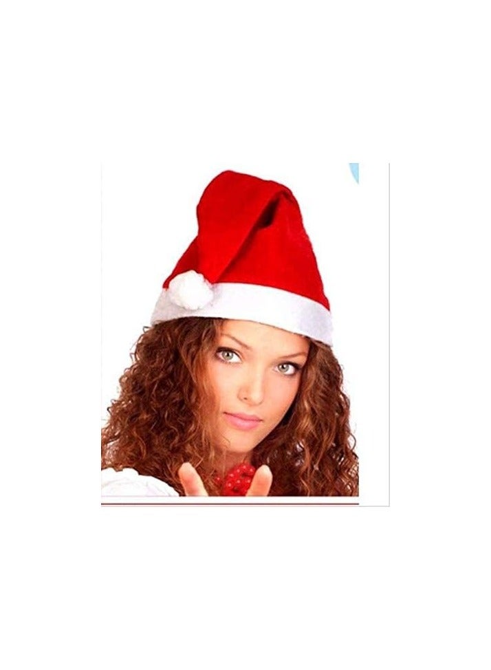 قبعة عيد الميلاد للبالغين الاخرى لتزيين الكريسماس قبعة سانتا كلوز - Image 2