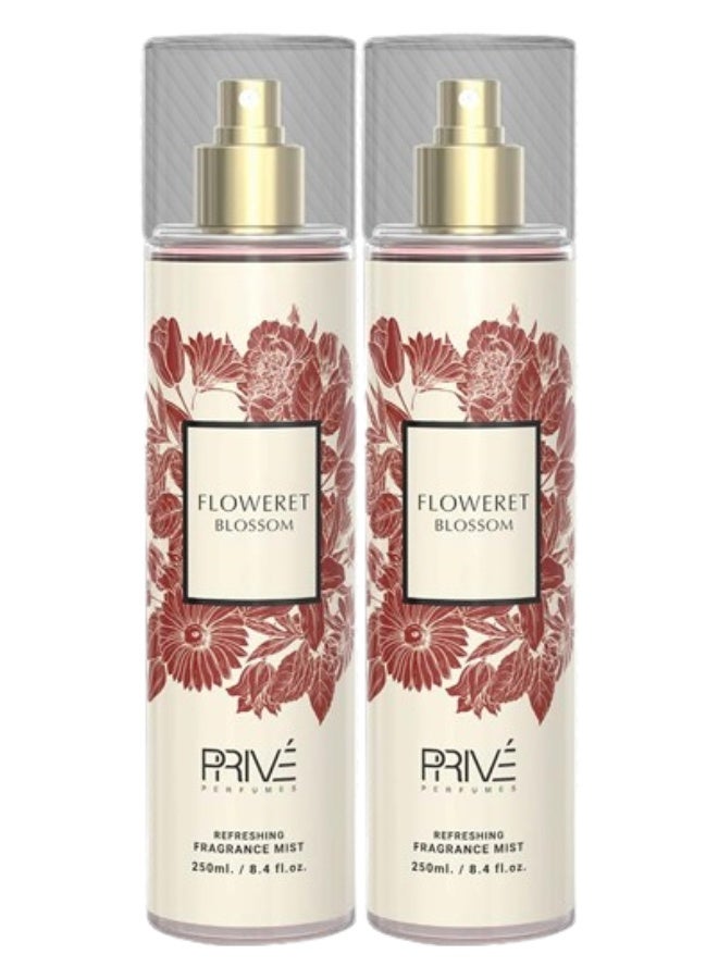 PRIVE 2 Pieces Floweret Blossom Fragrance Mist 250ML - Image 1