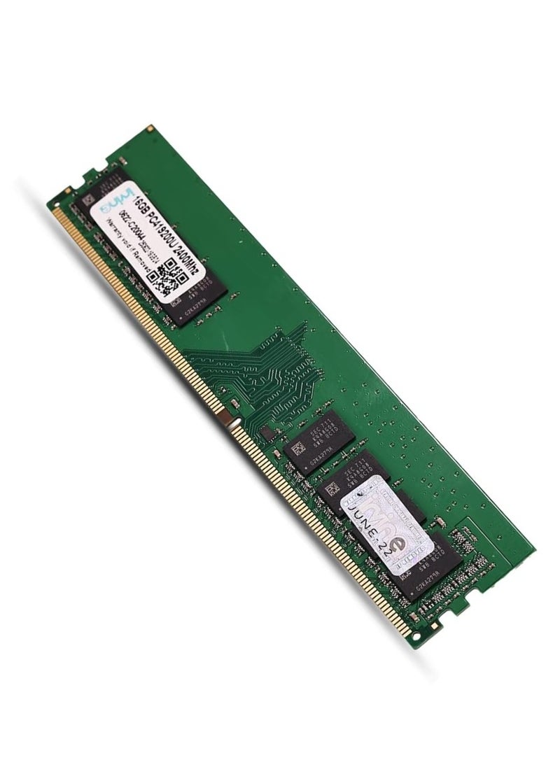 Generic - Irvine 16GB DDR4 2400 MHz Desktop RAM | 288-Pin | Unbuffered UDIMM | CL-17 | PC4-19200U | Voltage - 1.2V | Highly Durable Memory for Standard & Gaming Desktop PC | 3 Year Warranty - Image 1