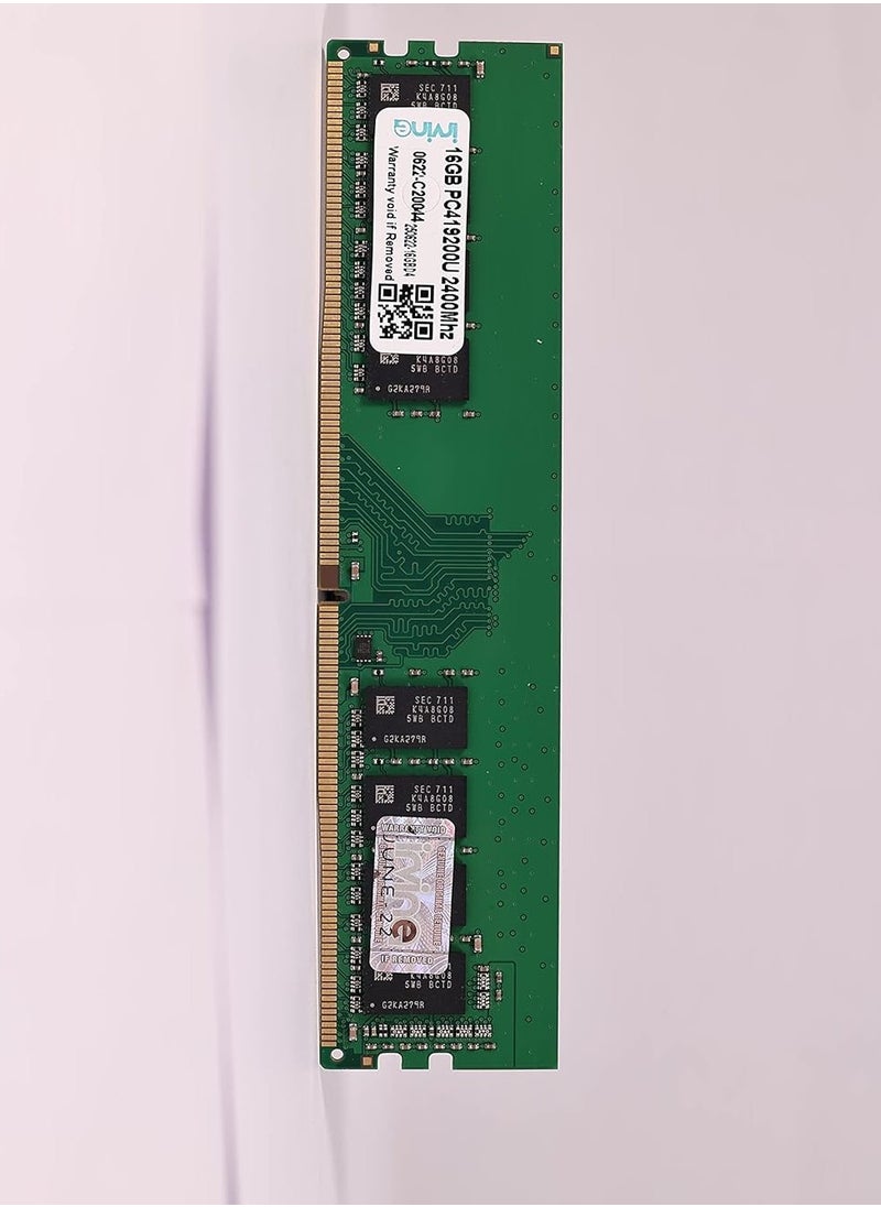 Generic - Irvine 16GB DDR4 2400 MHz Desktop RAM | 288-Pin | Unbuffered UDIMM | CL-17 | PC4-19200U | Voltage - 1.2V | Highly Durable Memory for Standard & Gaming Desktop PC | 3 Year Warranty - Image 1