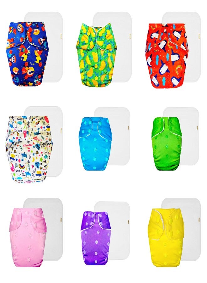 حفاضات دمبلدو القماشية الممتازة مع حشوة قطنية (عبوة من 9) | ملائمة محكمة | مانعة للتسرب | سريعة الجفاف | تغيير حفاضات بدون قلق | من 3 أشهر إلى 3 سنوات | للجنسين - Image 1