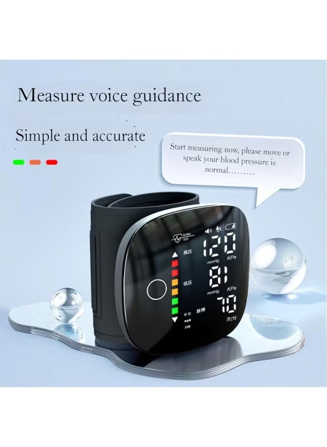 ELTRAZONE Digital Wrist Blood Pressure Monitor with Adjustable Cuff Voice Function Large Display 2x99 Memory Automatic BP Detector Carrying Case - Image 3