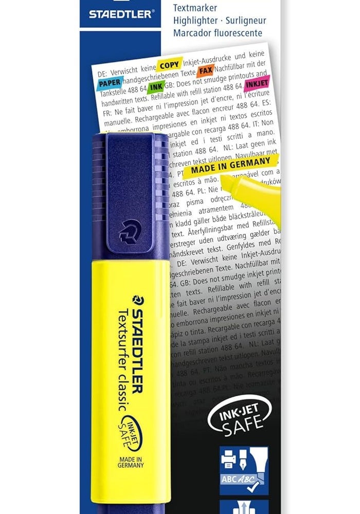STAEDTLER Textsurfer Classic 364 Highlighter Chisel Tip 1 To 5 mm Yellow - Image 1