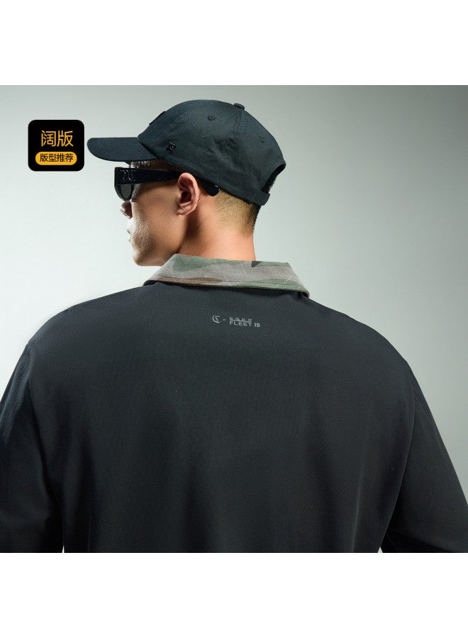Cabbeen Polo Shirt Men's Embroidery Craft Autumn Long Sleeve Polo Shirt - Image 5