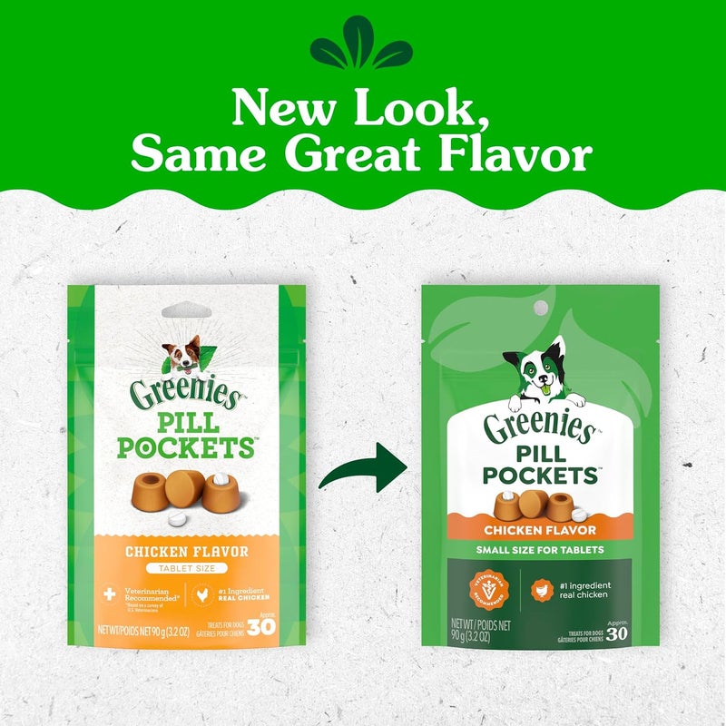 جرينيز حزم صغيرة من Greenies للكلاب، وجبات لينة، نكهة دجاج، عبوة وزنها 3.2 أونصة (30 وجبة). - Image 2