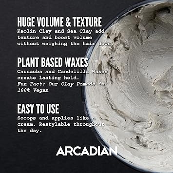 Arcadian بومادة شعر كلاي أركاديان 115 جرام - Image 3