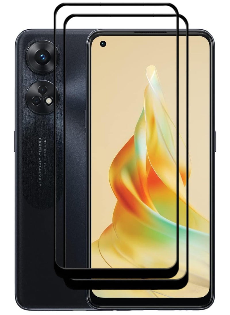 ACLIX 2 Pieces Antistatic ESD Dustproof Premium Quality High Definition Tempered Glass Screen Protector Designed For Oppo Reno8 T - Image 1