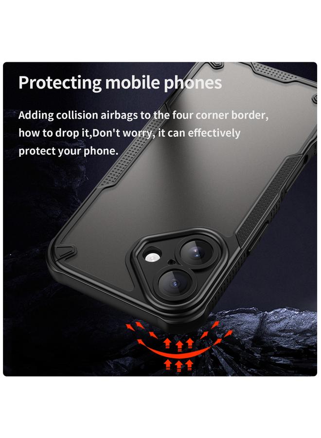 erorex Case For iPhone 16 Plus Armor Glaze PC Hybrid TPU Phone Case - Image 4