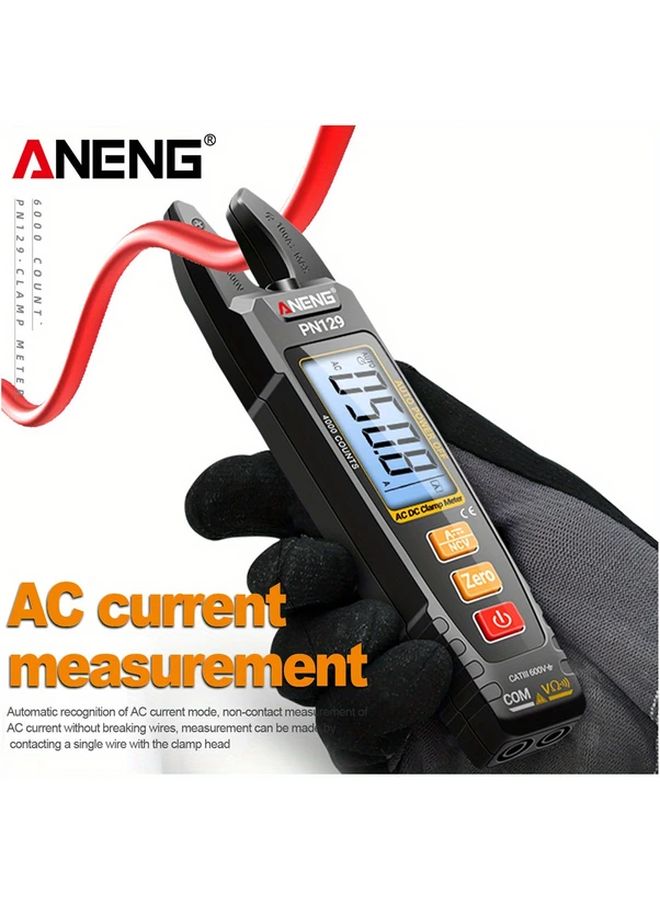 ANENG PN129 Black 4000 Count Digital Multimeter Intelligent Clamp Meter AC DC Voltage Tester - Image 2