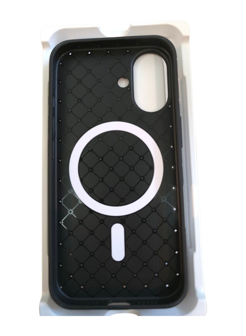 جراب لهاتف 16 مقاس 6.1 بوصة، مصنوع من نسيج كامل، ملمس الجلد، أداة مبتكرة تجمع بين الحماية القصوى والتصميم الأنيق، باستخدام مواد عالية الجودة وتقنيات متقدمة، اللون: (أسود) - Image 2