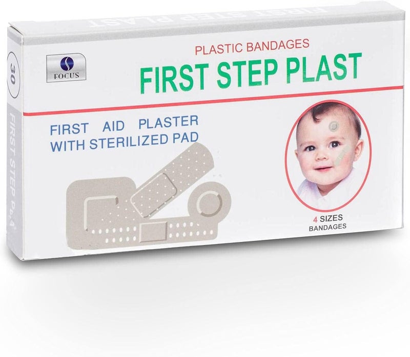 First Step Plastic Bandages - 30 Count