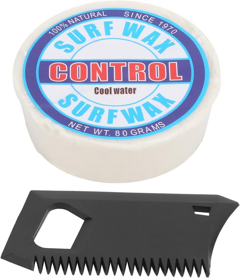 Portable Surf Skateboard Wax, Paraffin Anti - Slip Wax with Wax Comb, Lightweight and Compact - Durable Grip, Easy Application, Ideal for Surfing and Skimboarding - Image 1