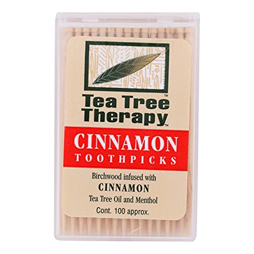 Tea Tree Therapy Cinnamon Tea Tree Toothpicks 100 count By Tea Tree Therapy - 12 Pack - Image 4