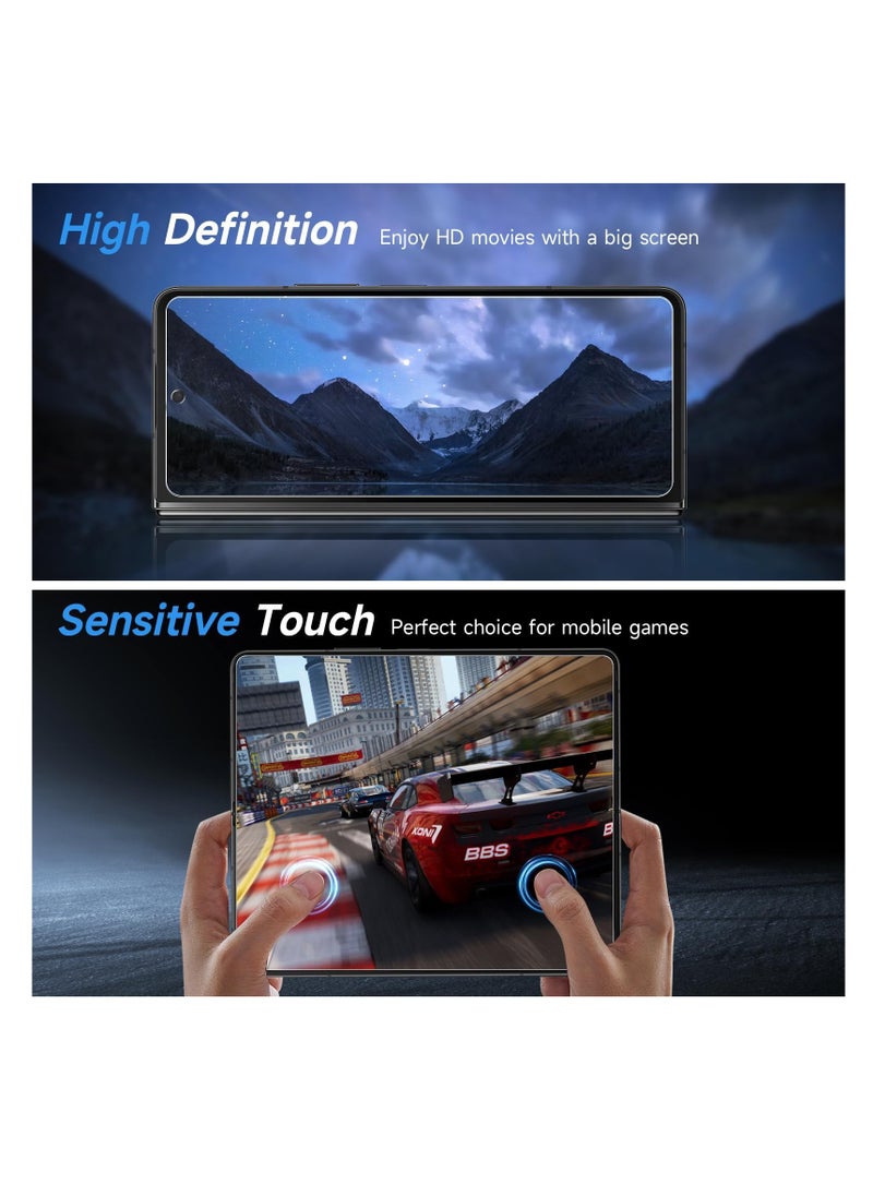 Aookay - [6 in 1] For Samsung Galaxy Z Fold 6 Screen Protector, 2 Pack Inner TPU Film + 2 Pack Front Tempered Glass + 2 Pack Tempered Glass Camera Lens Protector [HD Drop-Proof] - Image 1