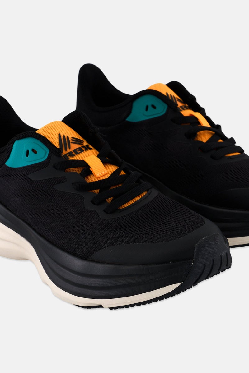 RBX Women Lace Up Brand Logo Outdoor Shoes, Black  - Image 4