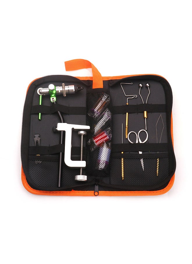 Generic - Fly Tying Tools Kit with Fly Tying Threader Needle Whip Finisher Scissors Fly Tying Kits for Flying Fishing Professionals Beginners - Image 1