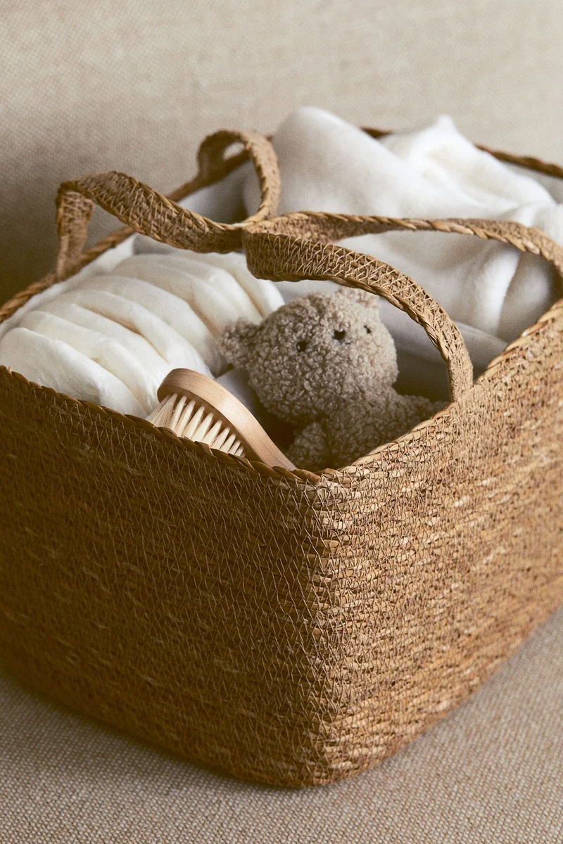 H&M Seagrass changing bag